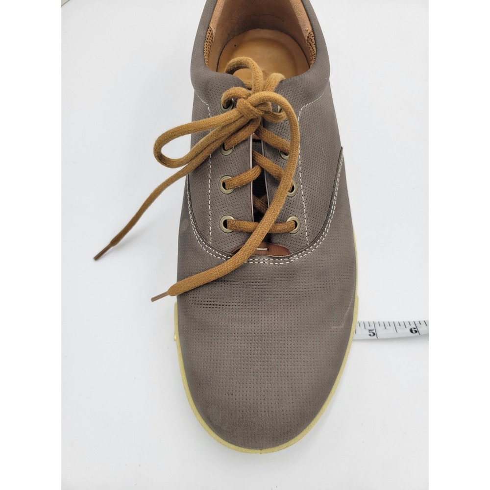 Ecco Men's Gray Leather Oxford Boat Shoes Career Casual Shoe Sz 44 (See Chart) - Picture 9 of 10